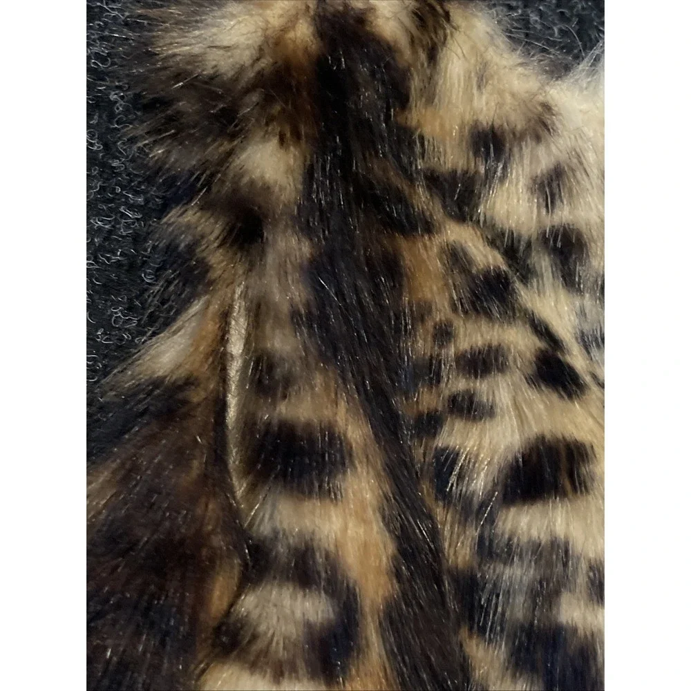 Girl's Faux Fur Leopard Print 12-18 Months